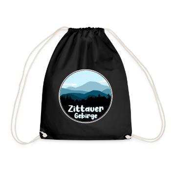 Zittauer Gebirge - Turnbeutel - Schwarz - Vorne