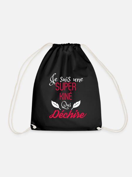 Super kiné qui déchire - Sac de sport léger - noir