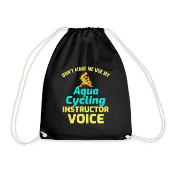 Aqua Cycling Piscine Fitness Training Drôle - Sac de sport léger - noir - Devant