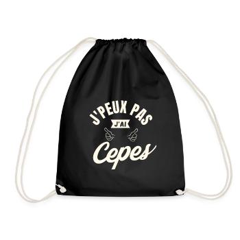j peux pas j ai Cepes - Sac de sport léger - noir - Devant