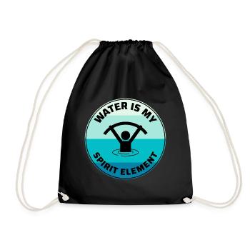 Aquagym Fitness aquatique Aqua Exercice - Sac de sport léger - noir - Devant