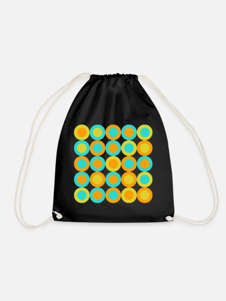 geometric patterns - Turnbeutel - Schwarz