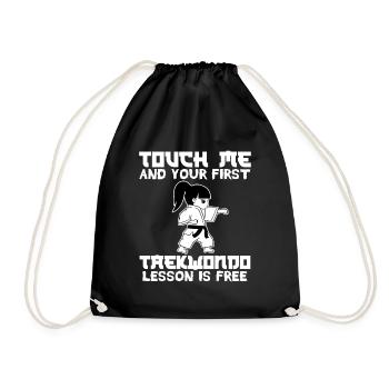 Karate Martial Arts Ninja Warrior Fighter Design - Drawstring Bag - black - Front
