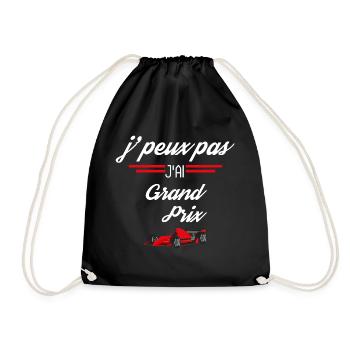 J Peux Pas J Ai Grand prix rouge - Sac de sport léger - noir - Devant