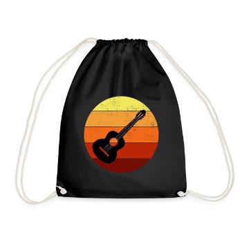Guitariste acoustique Musicien Musicien Guitariste - Sac de sport léger - noir - Devant