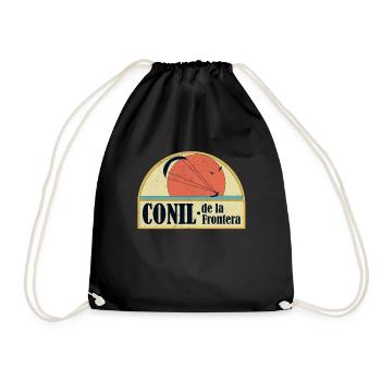 Kitesurfing Conil de la frontera - Drawstring Bag - black - Front