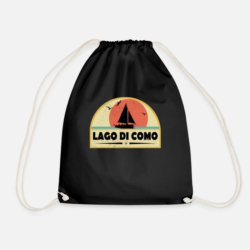 Lago di Como - Turnbeutel - Schwarz