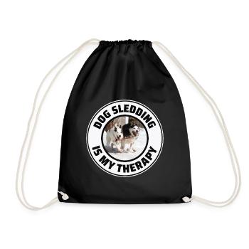 Husky Schlitten Hunderennen Alaskan Racers - Turnbeutel - Schwarz - Vorne