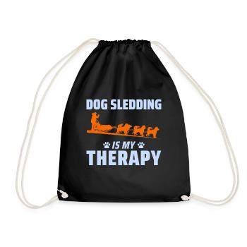 Husky Schlitten Schlitten Hunderennen Alaskan Racers Vater - Turnbeutel - Schwarz - Vorne