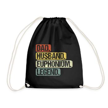 Euphonium Euphoniste Papa Proverbes Drôle - Sac de sport léger - noir - Devant