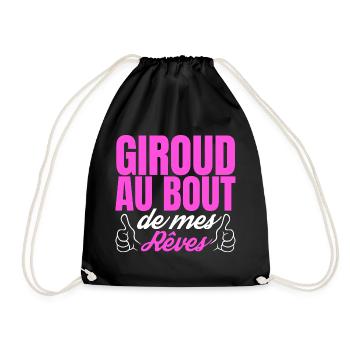 Giroud au bout de mes rêves - Sac de sport léger - noir - Devant