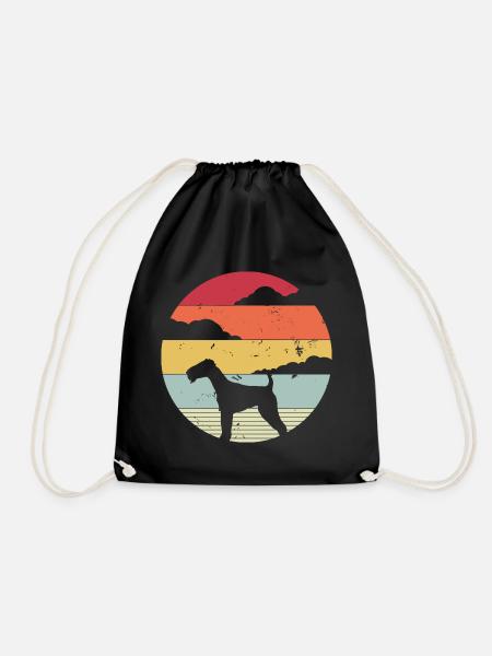 Airedale Terrier Design - Airedale Terrier Geschen - Turnbeutel - Schwarz