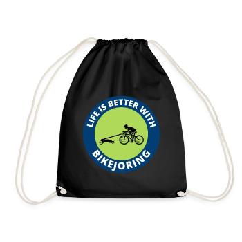 Bikejoring DogScooting Dog Sport Bike Bicycle Ride - Sac de sport léger - noir - Devant