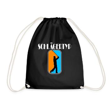golf schlägertyp Golf - Turnbeutel - Schwarz - Vorne