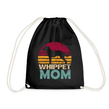 Bedlington Whippet Chien Maman Maman Propriétaire Pour Elle - Sac de sport léger - noir - Devant