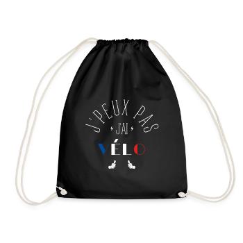 J Peux Pas J Ai Vélo - Sac de sport léger - noir - Devant