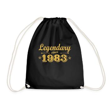 Birthday 1983 - Drawstring Bag - black - Front