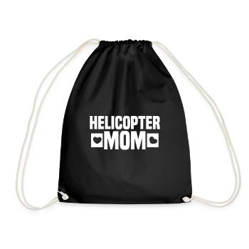Helicopter Mom - Turnbeutel - Schwarz - Vorne
