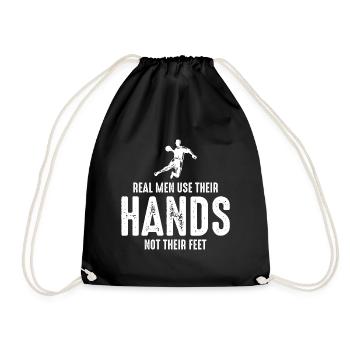 Handball Joueur Sport Équipe Handballeur - Sac de sport léger - noir - Devant