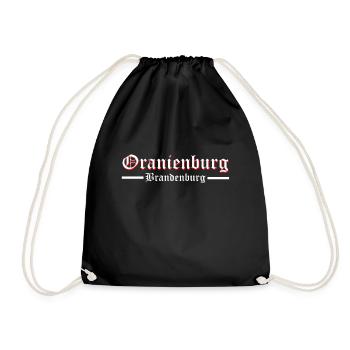 Oranienburg - Turnbeutel - Schwarz - Vorne