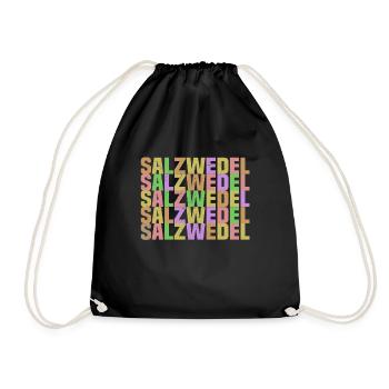 salzwedel - Turnbeutel - Schwarz - Vorne