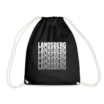 Landsberg - Turnbeutel - Schwarz - Vorne