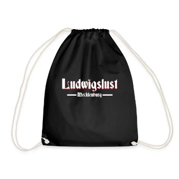 Ludwigslust - Turnbeutel - Schwarz - Vorne
