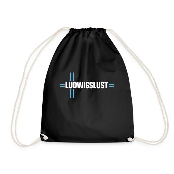 Ludwigslust - Turnbeutel - Schwarz - Vorne