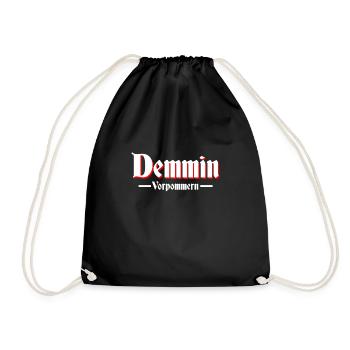 Demmin - Turnbeutel - Schwarz - Vorne