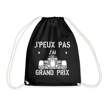 J'peux pas j'ai grand prix - Sac de sport léger - noir - Devant