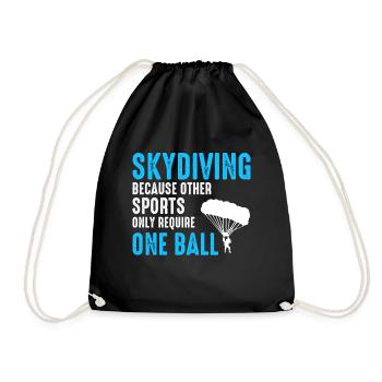 Parachutisme Parachutisme Sports Extrêmes Parachutiste - Sac de sport léger - noir - Devant