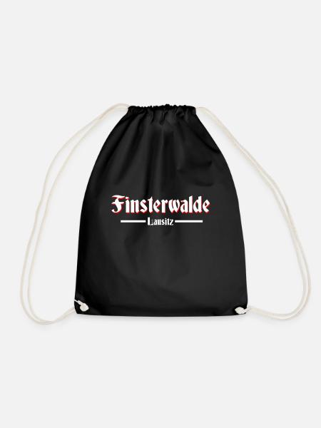Finsterwalde altdeutsche Schrift - Turnbeutel - Schwarz