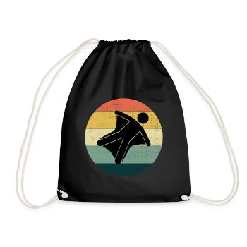 Wingsuit flying Base Jumping Skydiving Wingsuiting - Drawstring Bag - black - Front