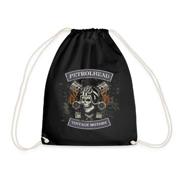 Petrolhead - Vintage Motors MC - Turnbeutel - Schwarz - Vorne