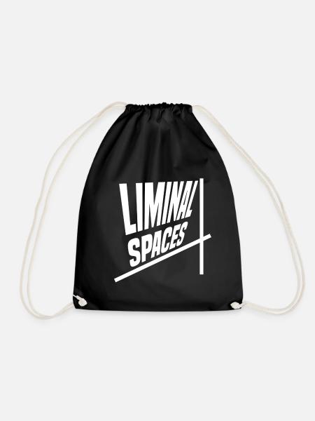 Liminal Spaces - Drawstring Bag - black