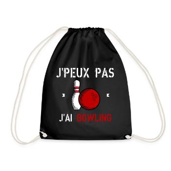 J'Peux Pas J'Ai Bowling - Sac de sport léger - noir - Devant