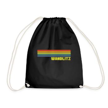 Wandlitz - Turnbeutel - Schwarz - Vorne