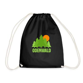 Odenwald - Turnbeutel - Schwarz - Vorne