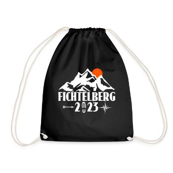 Fichtelberg 2023 - Turnbeutel - Schwarz - Vorne