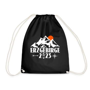 Erzgebirge 2023 - Turnbeutel - Schwarz - Vorne