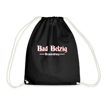 Bad Belzig - Turnbeutel - Schwarz - Vorne