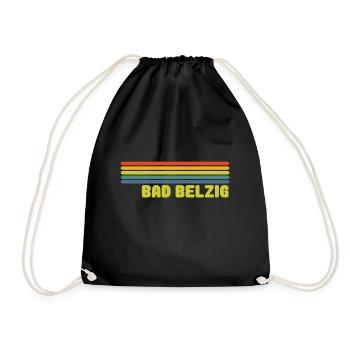 Bad Belzig - Turnbeutel - Schwarz - Vorne