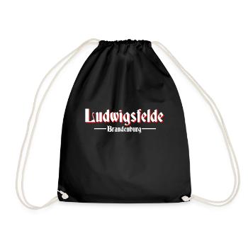 Ludwigsfelde - Turnbeutel - Schwarz - Vorne