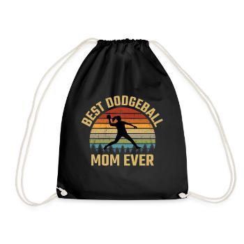Dodgeball Maman Mère Sports Drôle - Sac de sport léger - noir - Devant