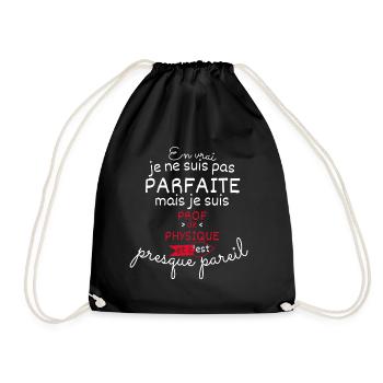 Pas parfaite mais Prof de Physique - Sac de sport léger - noir - Devant