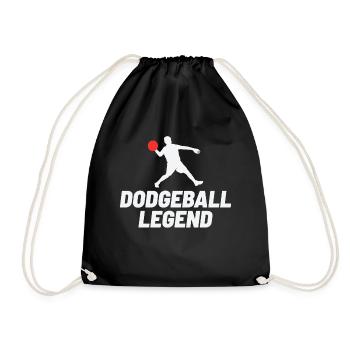 Joueur de Dodgeball Entraîneur Sports d’équipe Drôle - Sac de sport léger - noir - Devant
