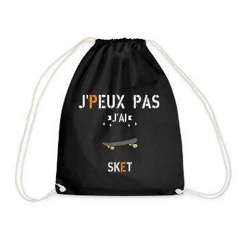 J Peux Pas J Ai Sket - Sac de sport léger - noir - Devant