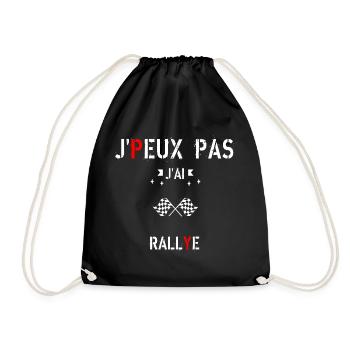 J peux pas j ai rallye - Sac de sport léger - noir - Devant