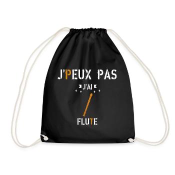 J Peux Pas J Ai Flûte - Sac de sport léger - noir - Devant