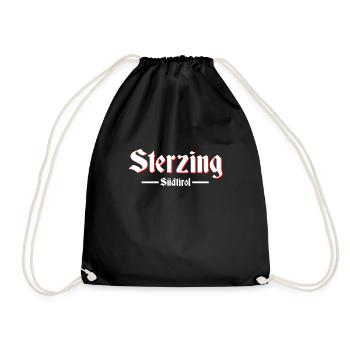 Sterzing Südtirol - Turnbeutel - Schwarz - Vorne